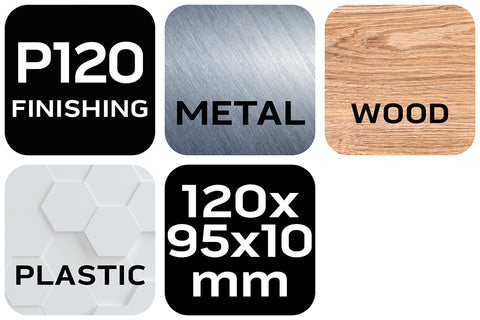 Csiszolószivacs 70x25x100mm, K120, min. rendelés: 5db, NEO TOOLS