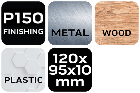 Csiszolószivacs 70x25x100mm, K150, min. rendelés: 5db, NEO TOOLS