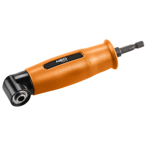 Sarok adapter 90°, akkus fúrókhoz, 1/4”, 6.35mm, mágneses befogó, jobb és bal forgásirány