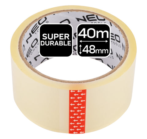 Ragasztószalag PVC átlátszó, 48mm x 40m, 2db/cs