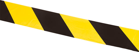 Jelzőszalag sárga-fekete, 75mm x 500m