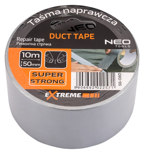 Ragasztószalag ezüst, Duct Tape, üvegszálas PE, 50mm x 10m