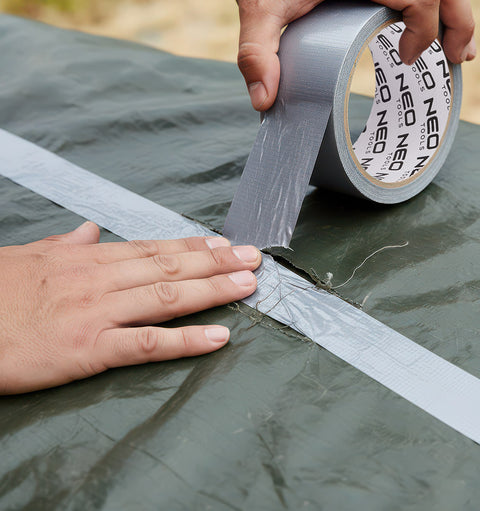 Ragasztószalag ezüst, Duct Tape, üvegszálas PE, 50mm x 25m