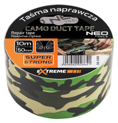 Ragasztószalag, terepszínű, EXTREME, Duct Tape, üvegszálas PE, 50mmx10m
