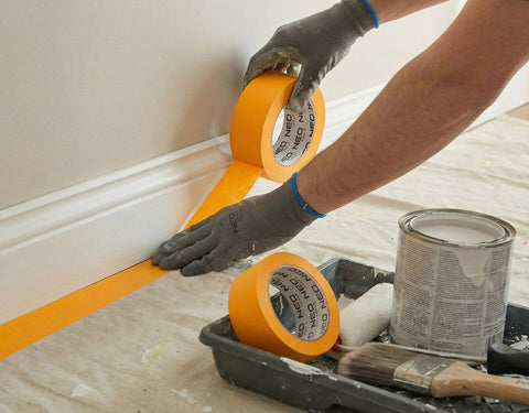 Ragasztószalag festőszalag okker, precíziós japán washi papír, 14 napig UV álló,színhatároláshoz, 48mmx50m