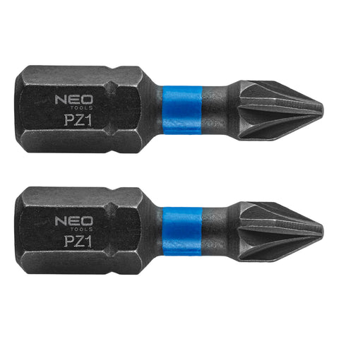Torziós ütvecsavarozó bit PZ1x25mm, 2db