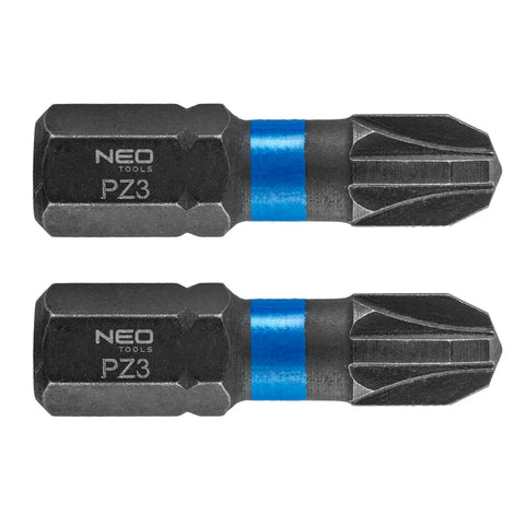 Torziós ütvecsavarozó bit PZ3x25mm, 2db