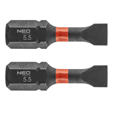 Torziós ütvecsavarozó bit SL5.5x25mm, 2db