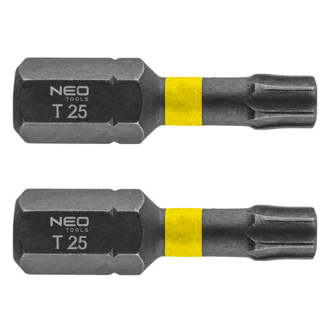 Torziós ütvecsavarozó bit Torx 25x25mm, 2db