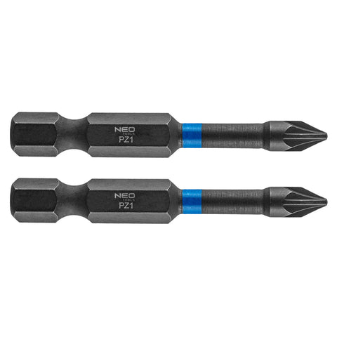 Torziós ütvecsavarozó bit PZ1x50mm, 2db