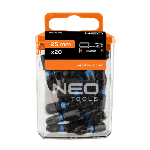 Torziós ütvecsavarozó bit PZ3x25mm, 20db