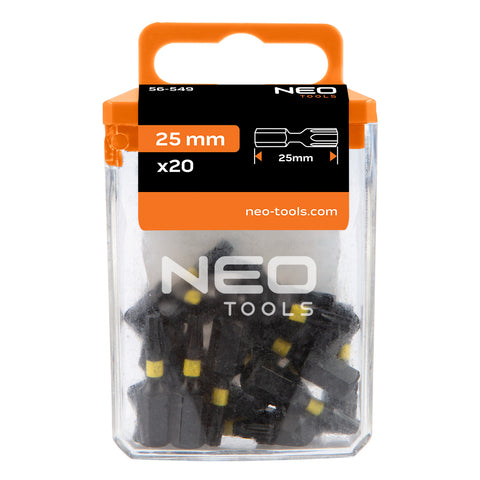 Torziós ütvecsavarozó bit Torx 10x25mm, 20db