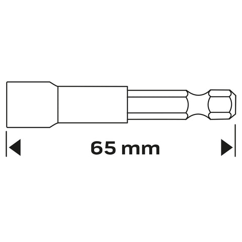 Csavarbehajtó ütvecsavarozókhoz, hatlapú, mágneses, 8mm, NEO TOOLS