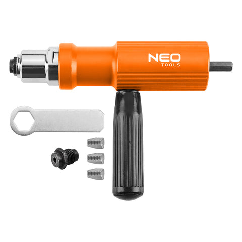 Popszegecshúzó adapter, fúrógépekhez