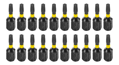 Torziós ütvecsavarozó bit Torx 10x25mm, 20db