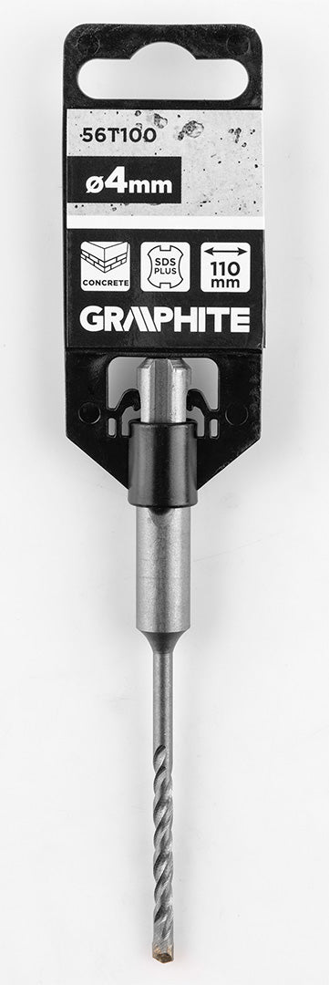 Betonfúró SDS PLUS, 2 élű, dupla spirálos, 4x110mm, min.rendelés: 3db