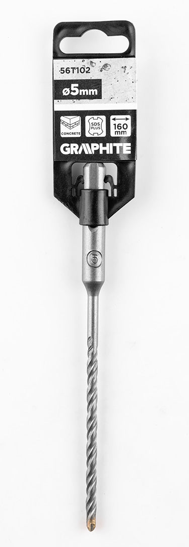 Betonfúró SDS PLUS, 2 élű, dupla spirálos, 5x160mm, min.rendelés: 3db