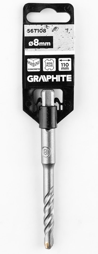 Betonfúró SDS PLUS, 2 élű, dupla spirálos, 8x110mm, min.rendelés: 3db