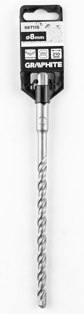 Betonfúró SDS PLUS, 2 élű, dupla spirálos, 8x210mm, min.rendelés: 3db