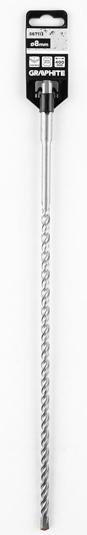 Betonfúró SDS PLUS, 2 élű, dupla spirálos, 8x400mm