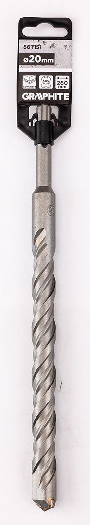 Betonfúró SDS PLUS, 2 élű, dupla spirálos, 20x260mm
