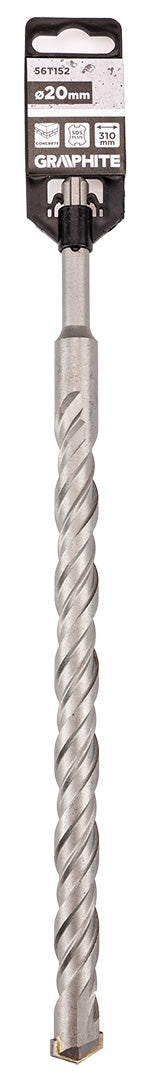 Betonfúró SDS PLUS, 2 élű, dupla spirálos, 20x310mm