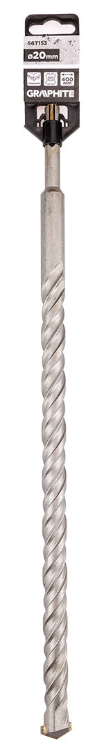 Betonfúró SDS PLUS, 2 élű, dupla spirálos, 20x400mm