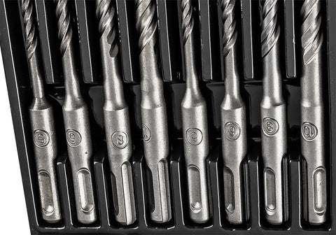 Betonfúró készlet, SDS PLUS, 2 élű, dupla spirálos, 5-10mm 8db-os