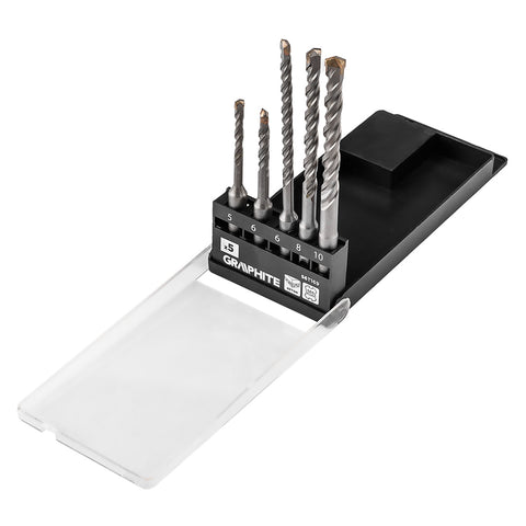 Betonfúró készlet, SDS PLUS, 2 élű, dupla spirálos, 5-10mm 5db-os