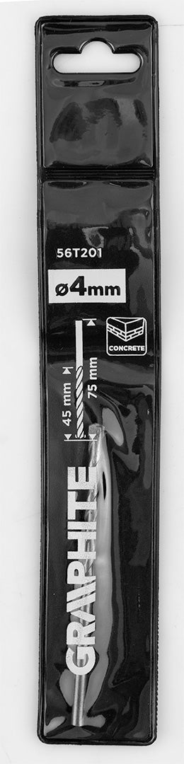 Betonfúró, hengeres szárú, 4x75mm, min.rendelés: 3db