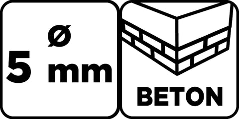 Betonfúró, hengeres szárú, 5x85mm, min.rendelés: 3db