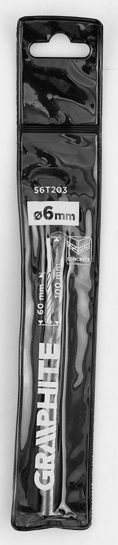 Betonfúró, hengeres szárú, 6x100mm, min.rendelés: 3db