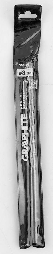 Betonfúró, hengeres szárú, 8x200mm, min.rendelés: 3db