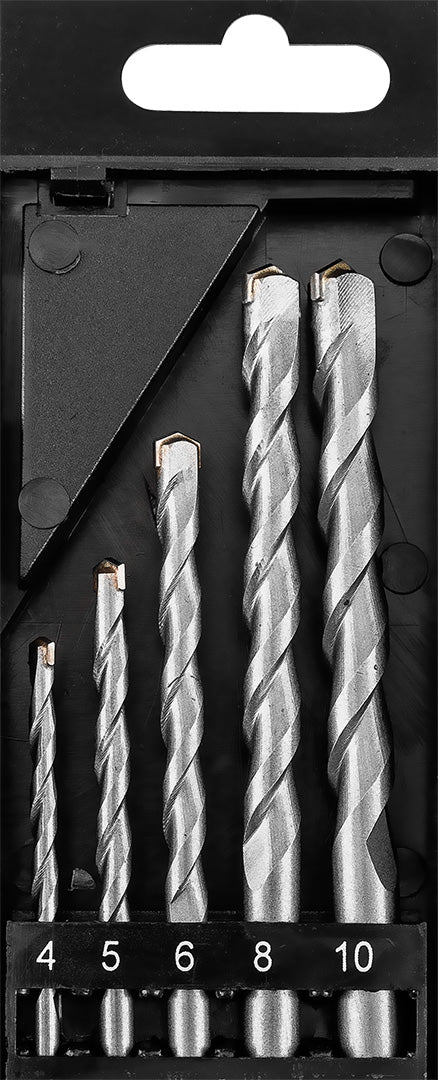 Betonfúró készlet, hengeres szárú, 5db-os, 4-10mm