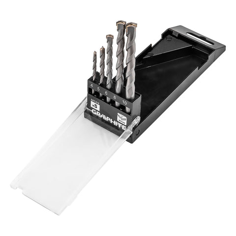 Betonfúró készlet, hengeres szárú, 5db-os, 4-10mm