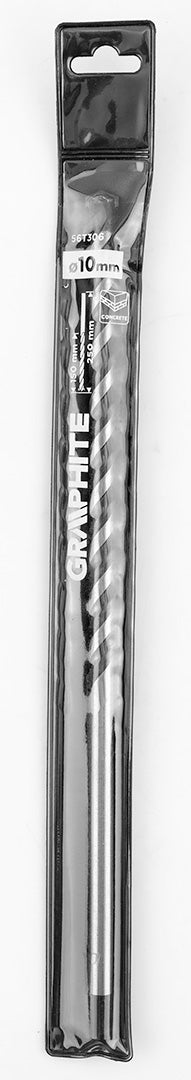 Betonfúró, hengeres szárú, élezett, 10x250mm, min.rendelés: 3db