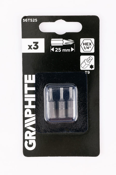 Csavarhúzó bit T9, 25mm, 3db, min.rendelés: 3db
