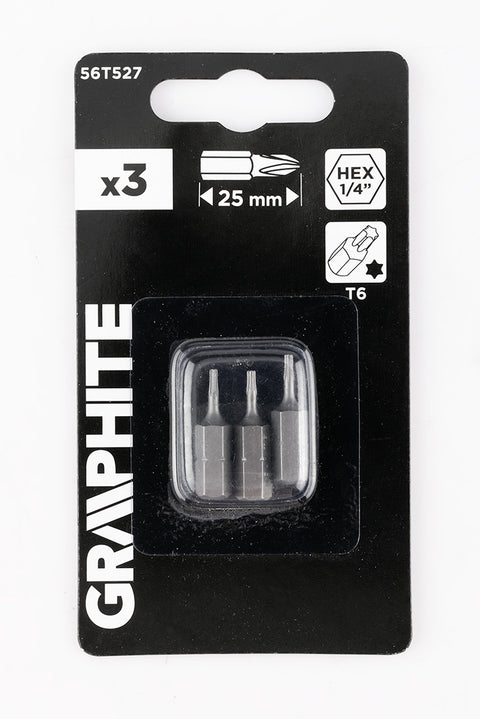 Csavarhúzó bit T6 25mm, 3db, min.rendelés: 3db