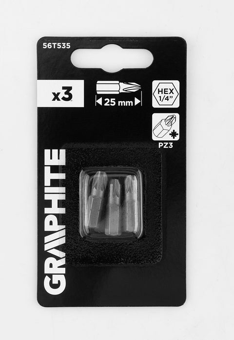 Csavarhúzó bit PZ3, 25mm, 3db, min.rendelés: 3db