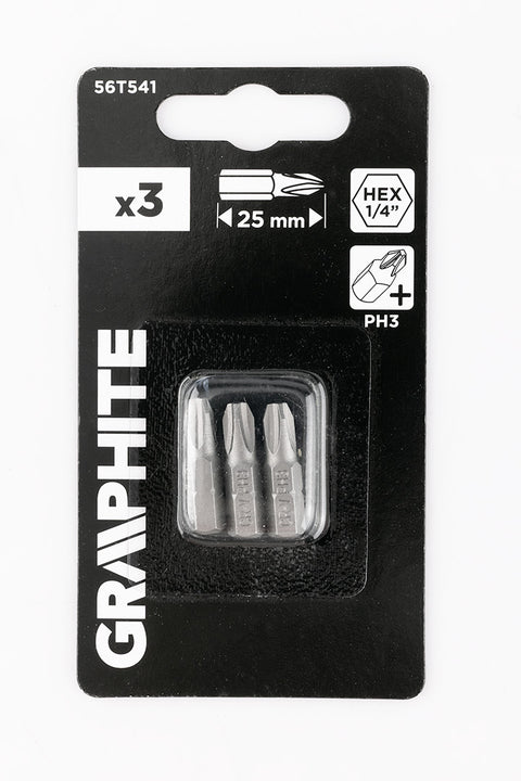Csavarhúzó bit PH3, 25mm, 3db, min.rendelés: 3db