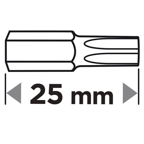 Csavarhúzó bitkészlet mágneses szárral, Torx 10-40, 7db-os