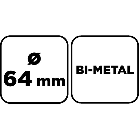 Körkivágó, Bi-Metal, 64mm