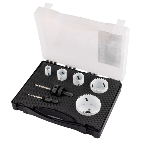 Körkivágó készlet, Bi-Metal, 7db-os, 19-68mm