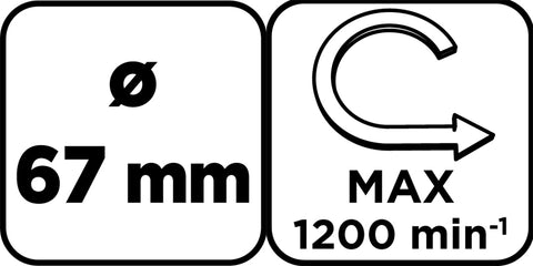 Körkivágó volfrámkarbid 67mm