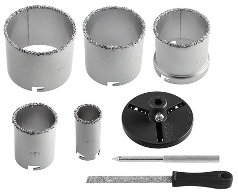 Körkivágó készlet, volfrámkarbid, 32-83mm, 8db