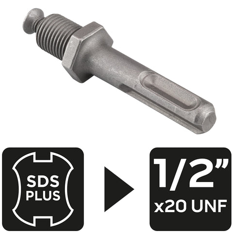 Tokmányadapter SDS PLUS, 1/2"-os menettel