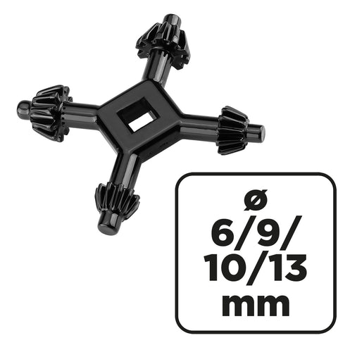 Tokmánykulcs univerzális 4 ágú, 6,9,10,13mm