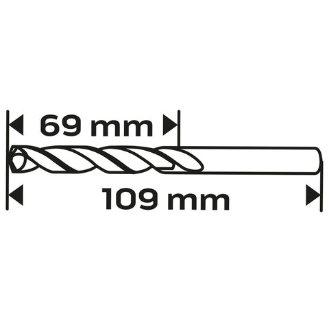 Csigafúró HSS-Cobalt 5% 7.5mm