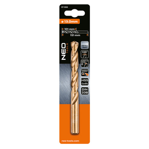 Csigafúró HSS-Cobalt 5% 13mm
