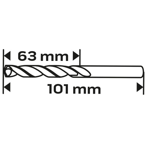 Csigafúró HSS Titán bevonattal 6.5mm